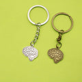 Zinc Alloy Brain Minimalist Keychain Bag Charm Gift view 1