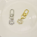 Metal Rhinestone Heart Keychain Sparkling Bag Charm Gift view 4