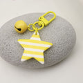 Metal Star Bell Sailor Stripe Keychain Bag Charm Gift view 3