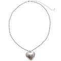 Trendy Alloy Heart Pendant Necklace, Minimalist Korean Style Clavicle Chain Jewelry view 5