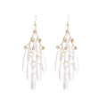 Chic Glass Teardrop Rhinestone Tassel Drop Earrings For Women, Fashion Hook Jewelry view 5