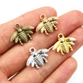 Alloy Bee Small Pendant Charm For DIY Jewelry Making Necklace Bracelet Accessories 20x16mm 1g view 1