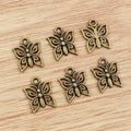 Alloy Butterfly Small Pendant Charms For DIY Jewelry Necklace Bracelet Accessories, 14x12mm, 0.8g view 3