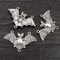 Alloy Bat Pendant DIY Jewelry Charm For Necklaces Bracelets And Keychains 48x30mm 6g view 3