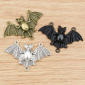 Alloy Bat Pendant DIY Jewelry Charm For Necklaces Bracelets And Keychains 48x30mm 6g view 1
