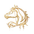Alloy Hollow Horse Brooch Pin For Unisex Clothing Decoration view 1
