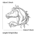 Alloy Hollow Horse Brooch Pin For Unisex Clothing Decoration view 6