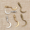 Alloy Grim Reaper Scythe Pendant Charms For DIY Necklace Bracelet Accessories, 30x11mm, 1g view 2