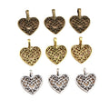 Alloy Heart Pendant DIY Jewelry Charm For Necklaces Bracelets And Accessories 16x14mm 0.7g view 5