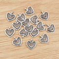 Alloy Heart Pendant DIY Jewelry Charm For Necklaces Bracelets And Accessories 16x14mm 0.7g view 3