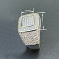 Full Pave Sparkling Women's Ring Punk Trendy Creative Magazine Style Statement Jewelry view 4