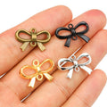 Alloy Moon Bow Pendant Charm For DIY Necklace Bracelet Jewelry Accessories 22x15mm 1.2g view 5