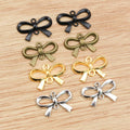 Alloy Moon Bow Pendant Charm For DIY Necklace Bracelet Jewelry Accessories 22x15mm 1.2g view 2