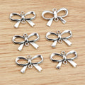 Alloy Moon Bow Pendant Charm For DIY Necklace Bracelet Jewelry Accessories 22x15mm 1.2g view 4