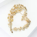Alloy Hollow Heart Fruit Ring Brooch For Coat Decoration view 4