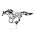 Alloy Running Horse Brooch Pin For Suit And Coat Accessories view 2
