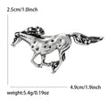 Alloy Running Horse Brooch Pin For Suit And Coat Accessories view 5
