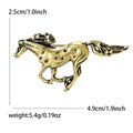 Alloy Running Horse Brooch Pin For Suit And Coat Accessories view 4