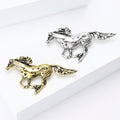 Alloy Running Horse Brooch Pin For Suit And Coat Accessories view 3