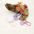 Metal Colorful Cherry Blossom Keychain Cute Bag Charm Gift view 4