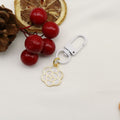 Metal Colorful Cherry Blossom Keychain Cute Bag Charm Gift view 6