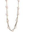 Double Layer Irregular Faux Pearl Choker Necklace Korean Light Luxury Geometric Collarbone Chain view 5