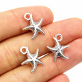 Alloy Starfish Star Pendant Charm For DIY Necklace Bracelet Jewelry Accessories 16x13mm 1.2g view 4
