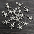 Alloy Starfish Star Pendant Charm For DIY Necklace Bracelet Jewelry Accessories 16x13mm 1.2g view 2