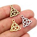 Alloy Triangle Symbol Pendant 16x14mm 1g For DIY Jewelry Necklace Bracelet Charms view 1