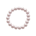 French Rose Faux Pearl Beaded Choker Necklace Geometric Round Minimalist Designer Style view 5