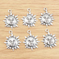 Alloy Sunflower Pendant Charms For DIY Jewelry Necklace Bracelet Accessories 23x18mm 1.7g view 3