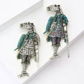 Alloy Rhinestone Knight Shield Brooch Pin For Suits And Lapels view 3