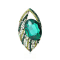 Alloy Rhinestone Eye Brooch For Elegant Coat Lapel Decoration view 2