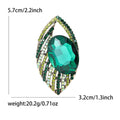 Alloy Rhinestone Eye Brooch For Elegant Coat Lapel Decoration view 5