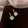 Minimalist French Square Drop Earrings For Women, Simple Daily Wear Fashion Accessories view 1