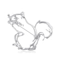 Polished Alloy Hollow Squirrel Brooch Pin For Suit And Coat view 2