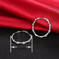 Asian Style Marquise Eye Geometric Hoop Earrings For Women Oversized Fashion Jewelry view 4