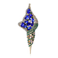 Alloy Hollow Conch Brooch Elegant Shell Lapel Pin For Cardigans view 2