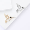 Alloy Hollow Hummingbird Brooch Pin For Women Suit And Coat view 3