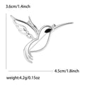 Alloy Hollow Hummingbird Brooch Pin For Women Suit And Coat view 6