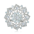 Alloy Rhinestone Hollow Sunflower Brooch For Versatile Fashion Accessories view 1