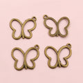 Alloy Hollow Butterfly Pendant Charm For DIY Necklace Bracelet Jewelry Accessories 17x20mm 0.8g view 3