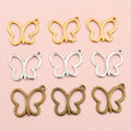 Alloy Hollow Butterfly Pendant Charm For DIY Necklace Bracelet Jewelry Accessories 17x20mm 0.8g view 1