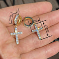 Geometric Womens Dangle Earrings Micro Inlaid Sparkling Zircon Chic Direct Jewelry view 4