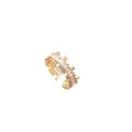 18K Gold Plated Zircon Square Open Ring For Women view 5