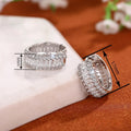 Elegant Micro Pave Zircon Earrings For Women, Lady Style Fashion Jewelry For view 4