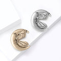 Alloy Butterfly Moon Brooch Pin With Vintage Animal Style view 4