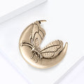 Alloy Butterfly Moon Brooch Pin With Vintage Animal Style view 3