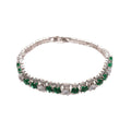 Zircon Round Diamond Heart Open Bracelet For Women view 5