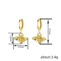 Cute Realistic Bee Drop Earrings For Women, Delicate Fresh Pastoral Style Fashion Jewelry view 4